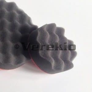 Convoluted (Eggbox) Black 80mm